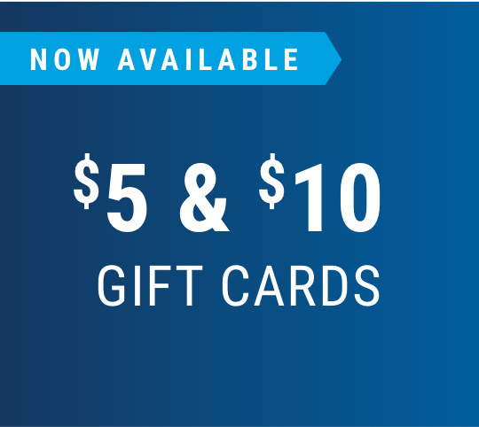 Low denomination gift cards