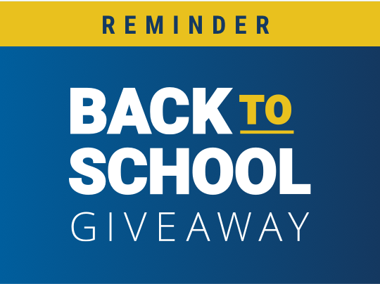 Back-to-school giveaway