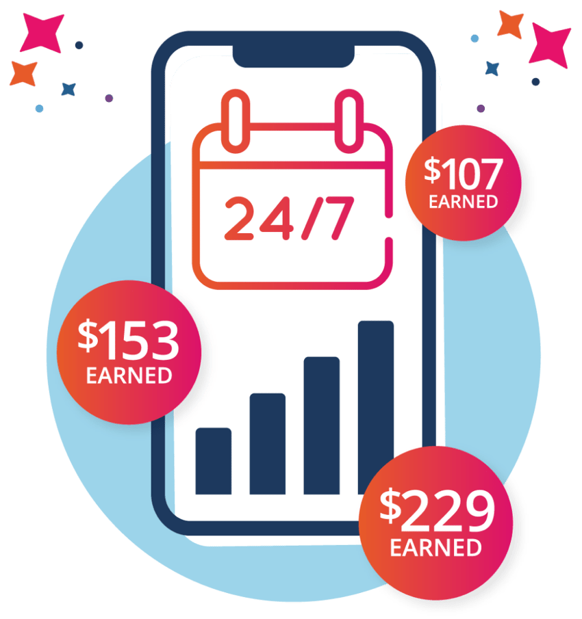 Earning with RaiseRight is unlimited, with opportunities to earn anytime and anywhere