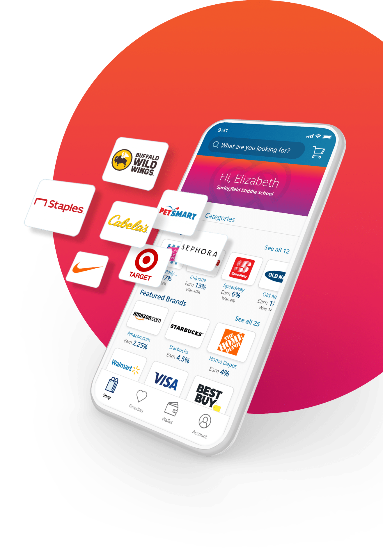 Shop top brands right from your phone with the RaiseRight mobile app